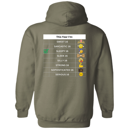 Sixteen Chart Sleepy Hoodie