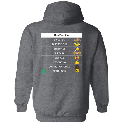Sixteen Chart Serious Hoodie