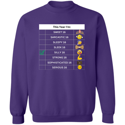 Sixteen Chart Silly Pullover Sweatshirt