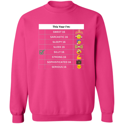 Sixteen Chart Silly Pullover Sweatshirt