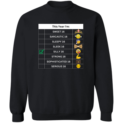 Sixteen Chart Silly Pullover Sweatshirt