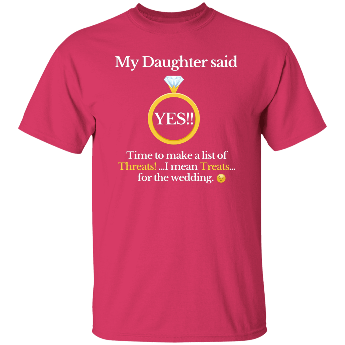 yes daughter dad black T-Shirt
