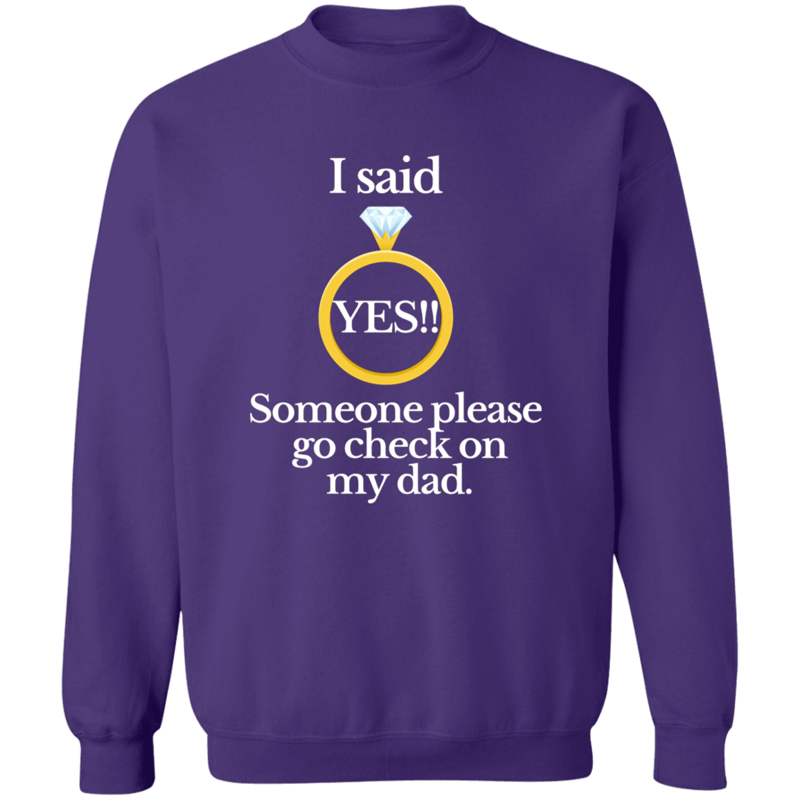 Yes check on dad black G180 Crewneck Pullover Sweatshirt
