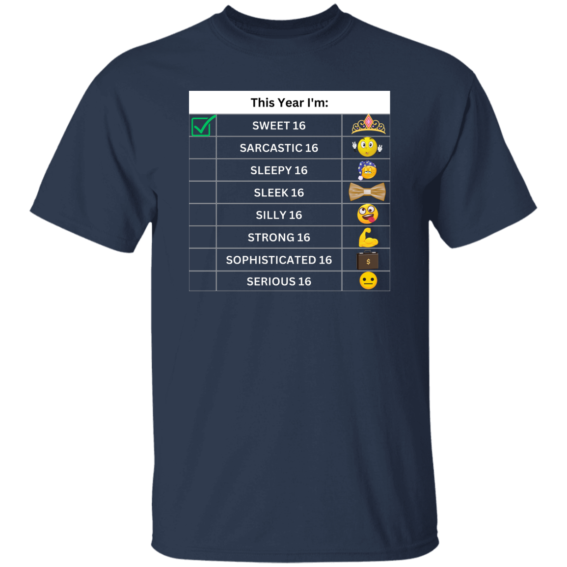 Sixteen Chart Sweet T-Shirt
