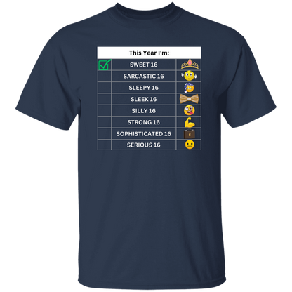 Sixteen Chart Sweet T-Shirt