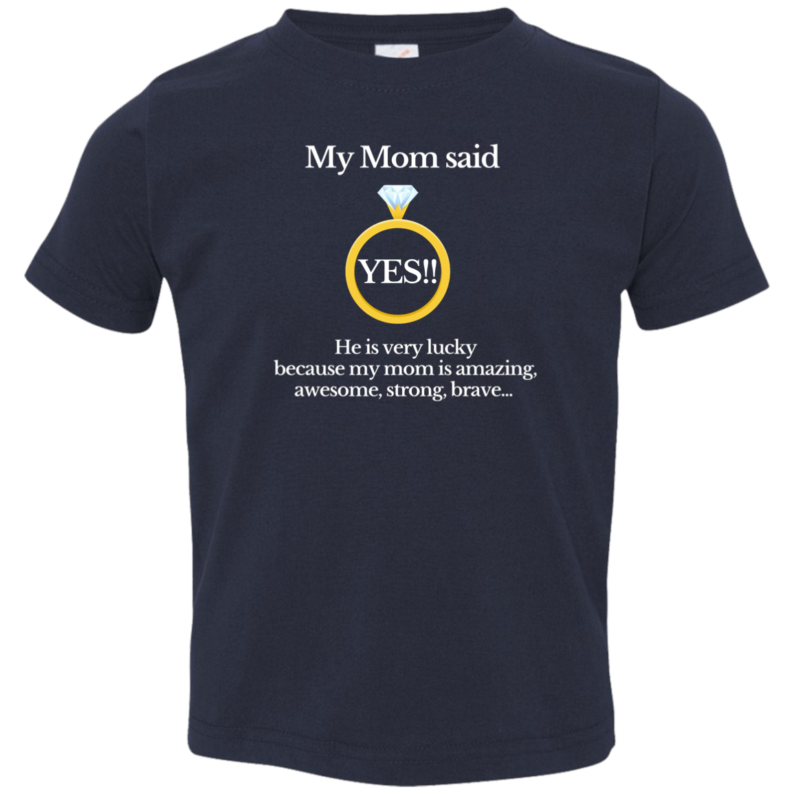 yes mom children black Toddler Jersey T-Shirt
