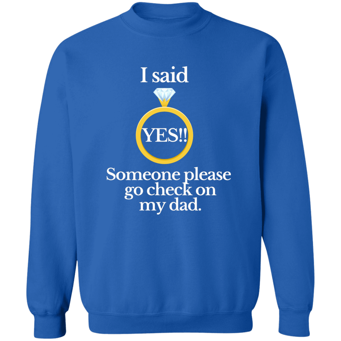 Yes check on dad black G180 Crewneck Pullover Sweatshirt
