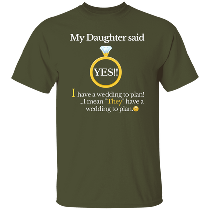 yes daughter mom black T-Shirt