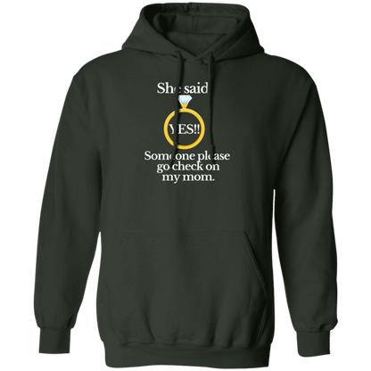 yes check on mom black Hoodie