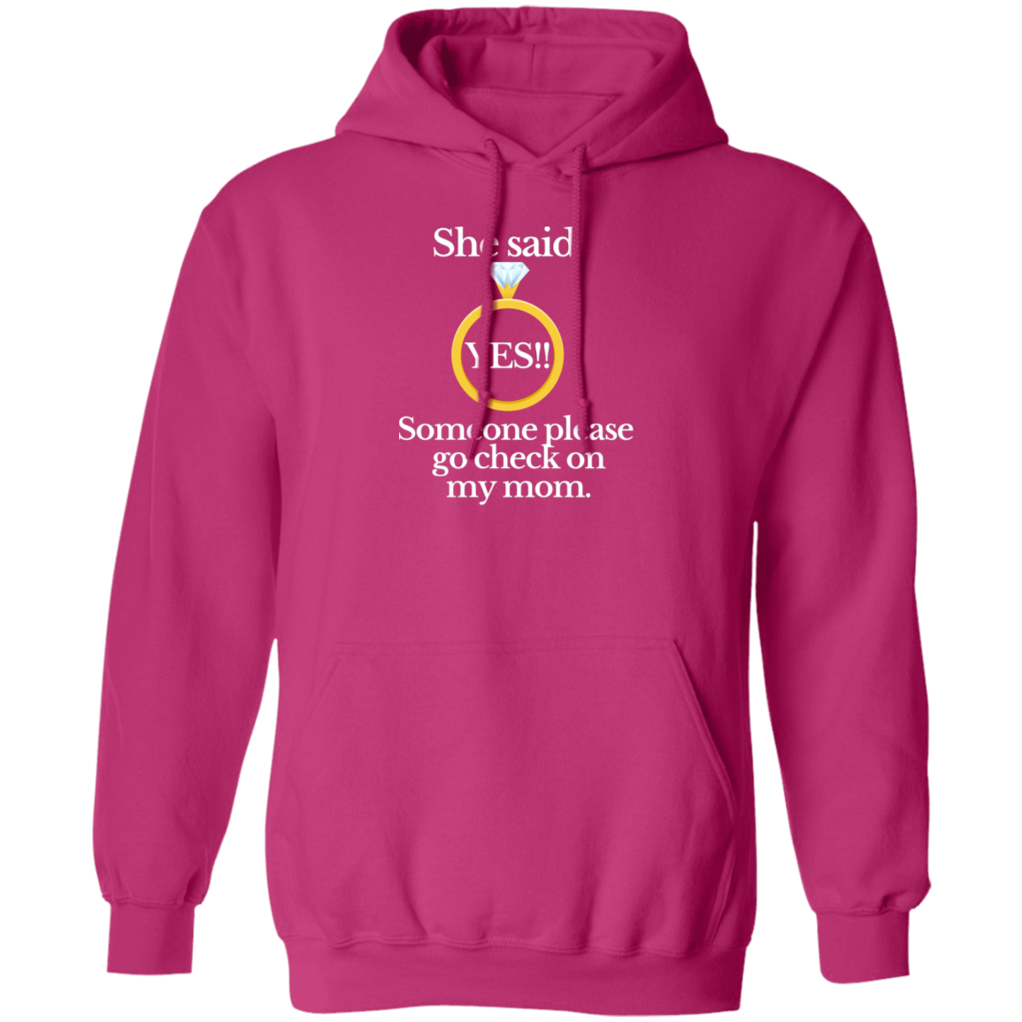 yes check on mom black Hoodie