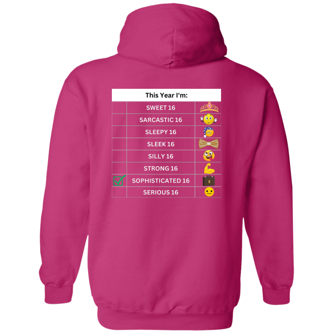 Sixteen Chart Sophisticated Hoodie