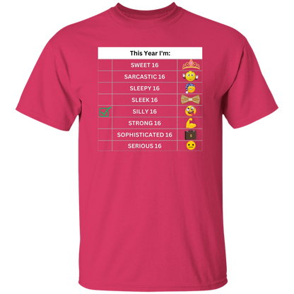 Sixteen Chart Silly T-Shirt