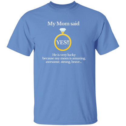 YES! mom children black Youth 100% Cotton T-Shirt
