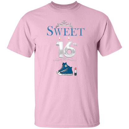 Sweet 16 Blue Sneakers T-Shirt