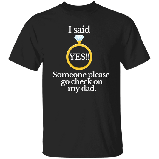 Yes check on dad black T-Shirt