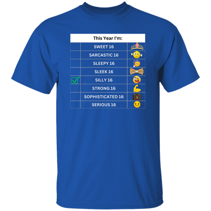 Sixteen Chart Silly T-Shirt