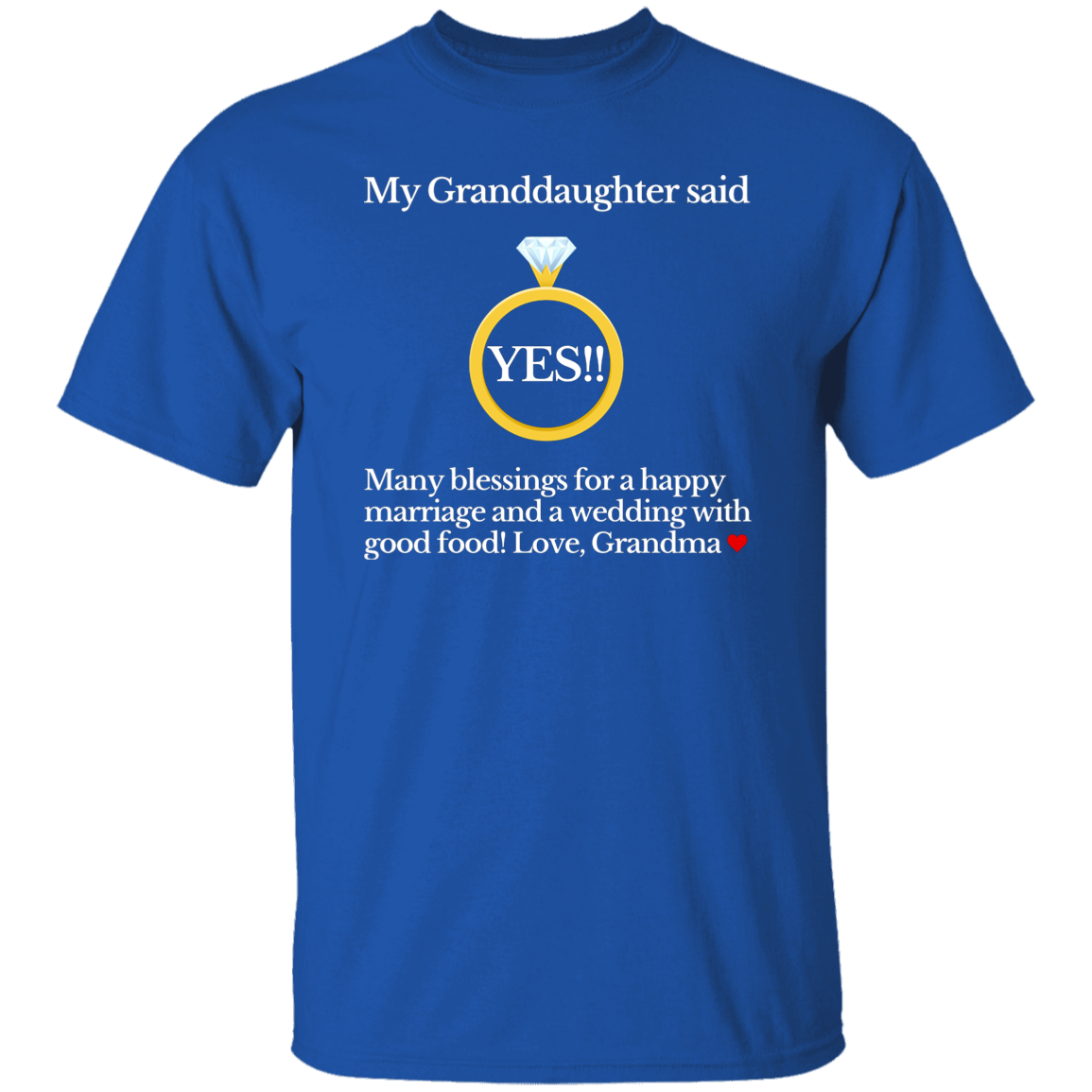 yes granddaughter grandma black T-Shirt