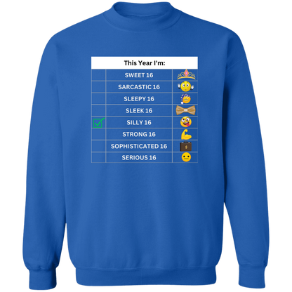 Sixteen Chart Silly Pullover Sweatshirt