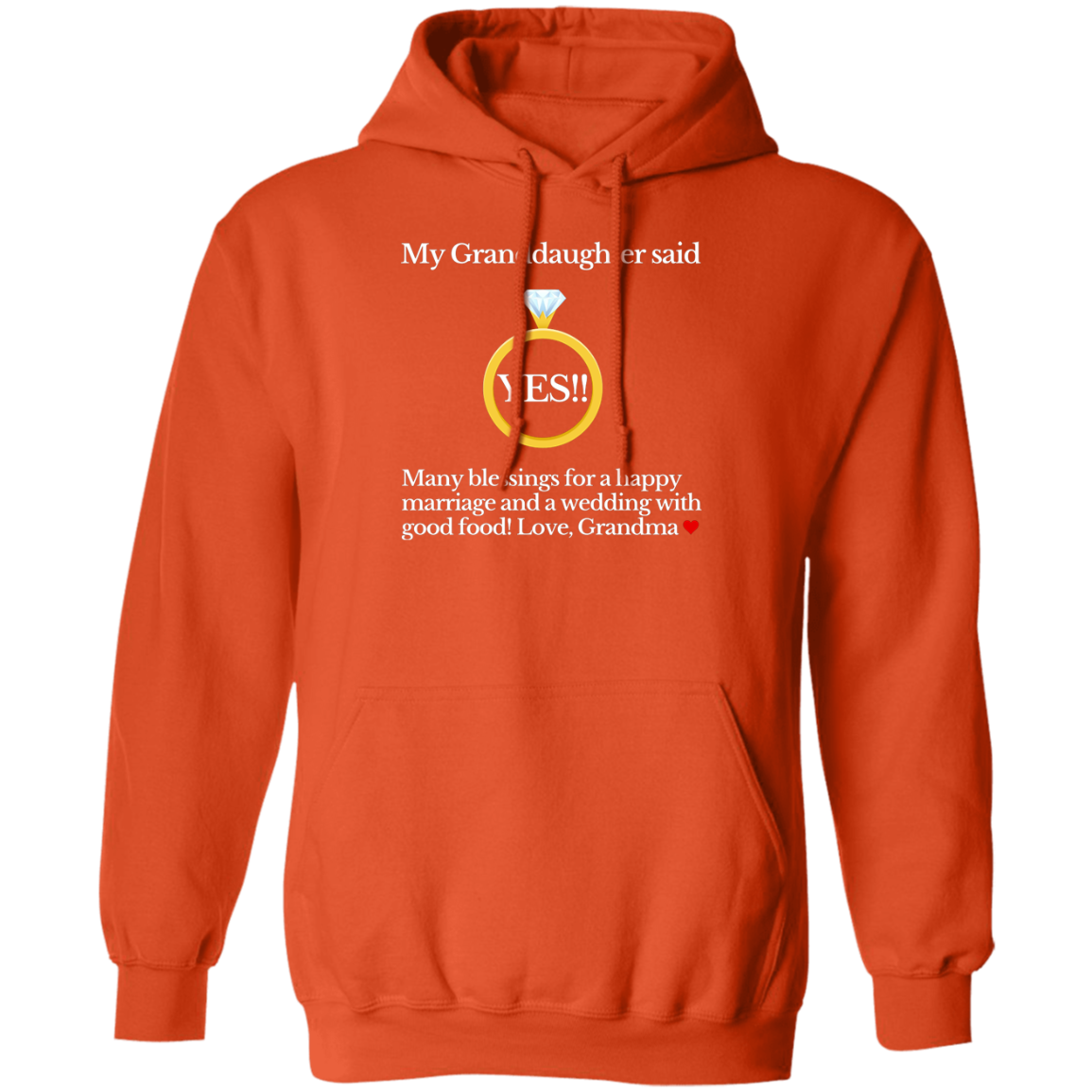 yes granddaughter grandma black Hoodie