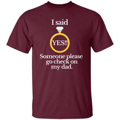 Yes check on dad black T-Shirt