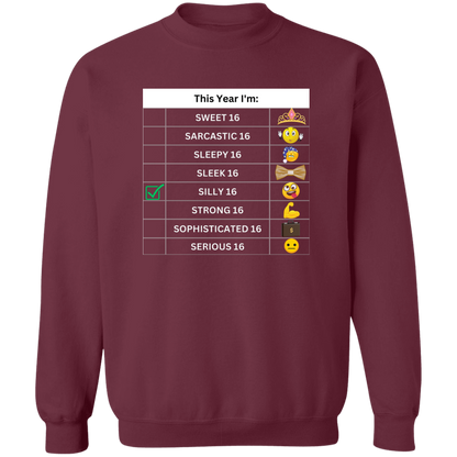 Sixteen Chart Silly Pullover Sweatshirt