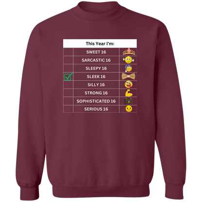 Sixteen Chart Sleek Pullover Sweatshirt