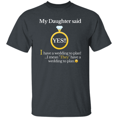 yes daughter mom black T-Shirt