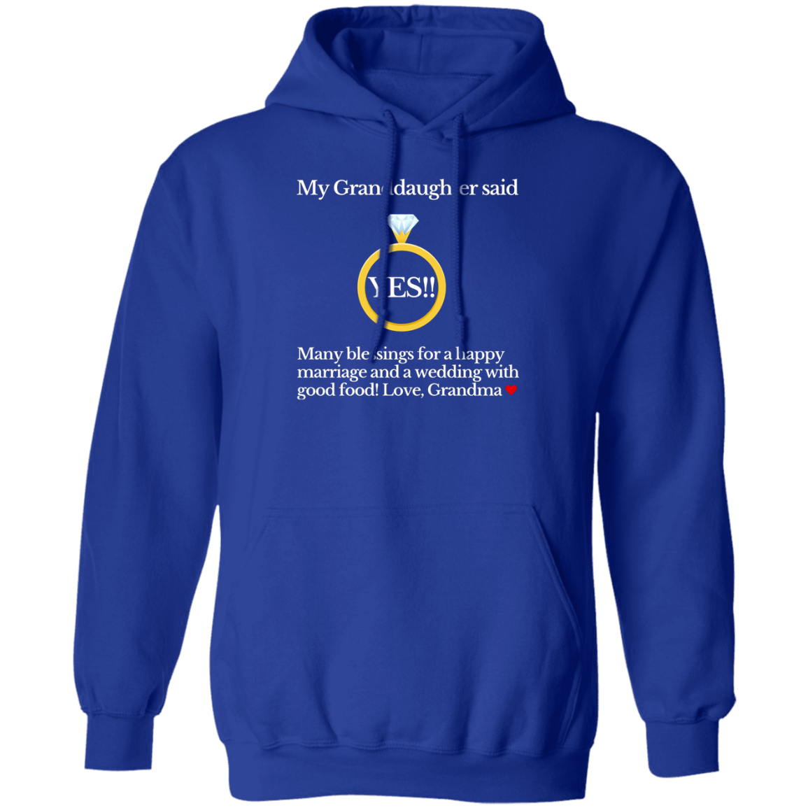 yes granddaughter grandma black Hoodie