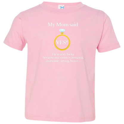 yes mom children black Toddler Jersey T-Shirt