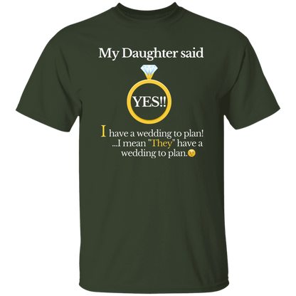 yes daughter mom black T-Shirt