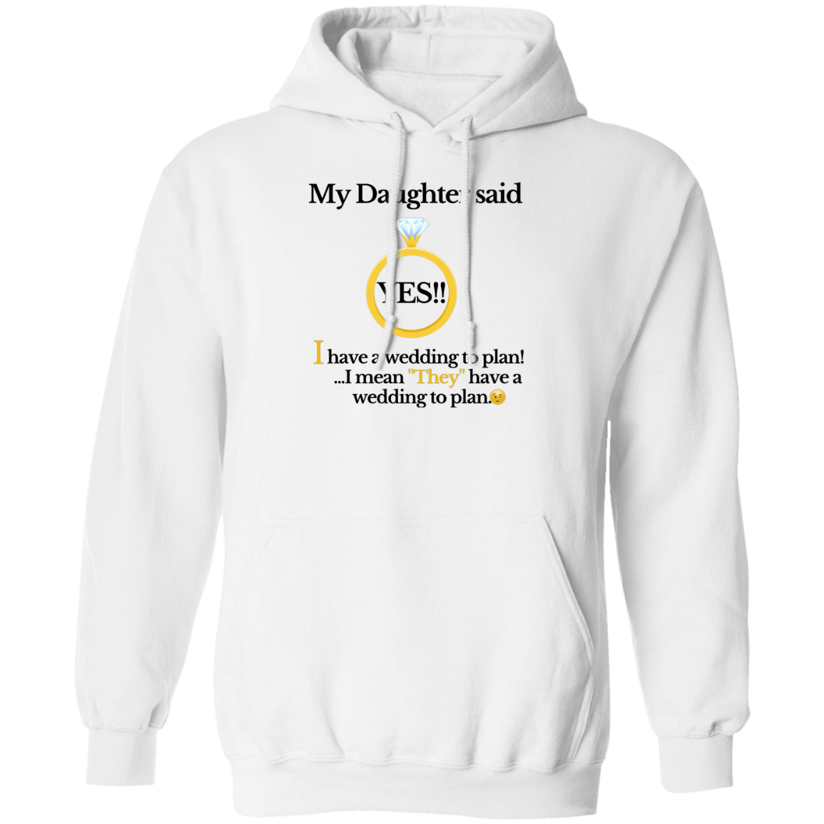 yes daughter mom white Hoodie