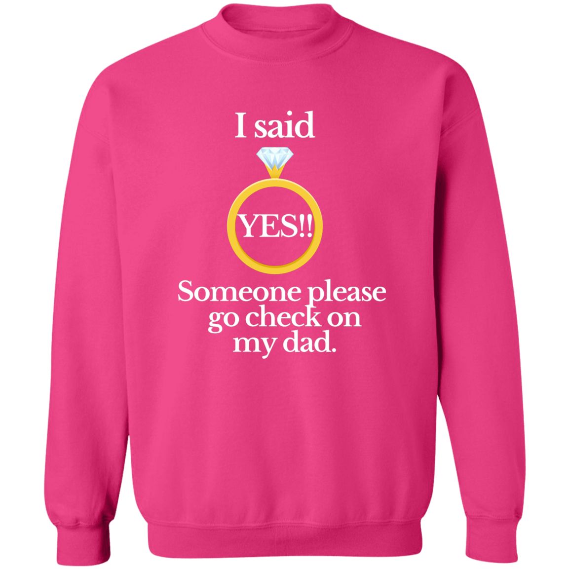 Yes check on dad black G180 Crewneck Pullover Sweatshirt