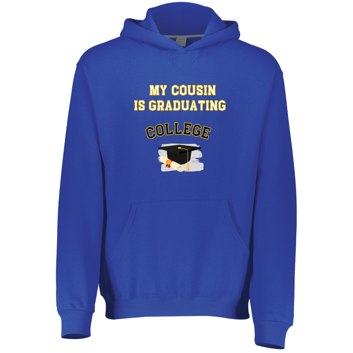 cousin graduating college Youth Dri-Power Fleece Hoodie