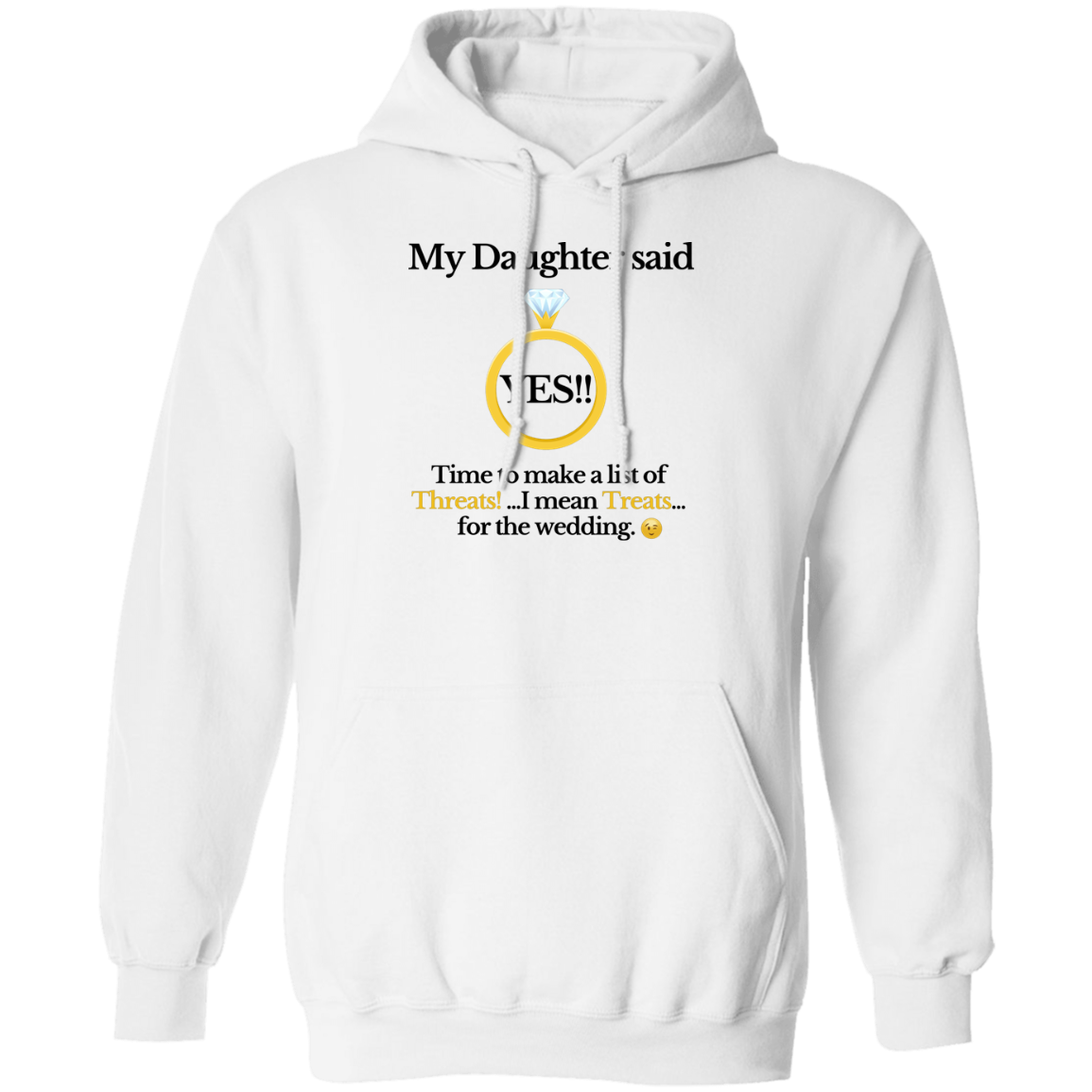 yes daughter dad white Hoodie