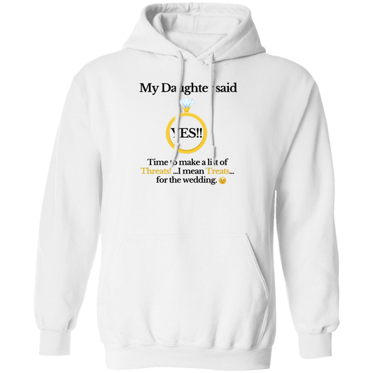 yes daughter dad white Hoodie