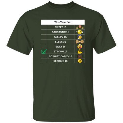 Sixteen Chart Strong T-Shirt