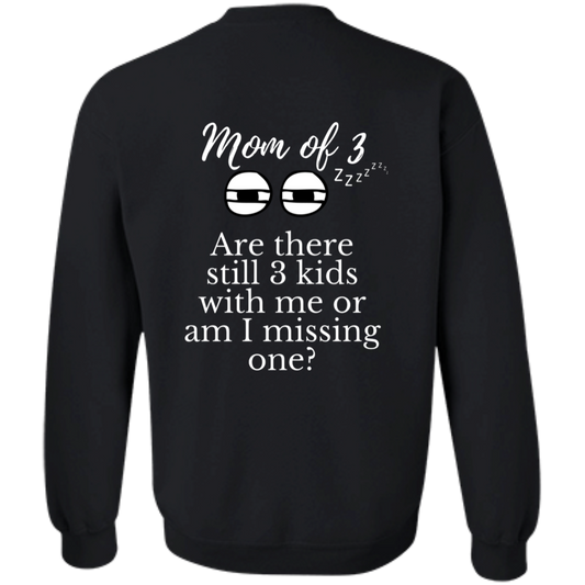 mom of 3 G180 Crewneck Pullover Sweatshirt