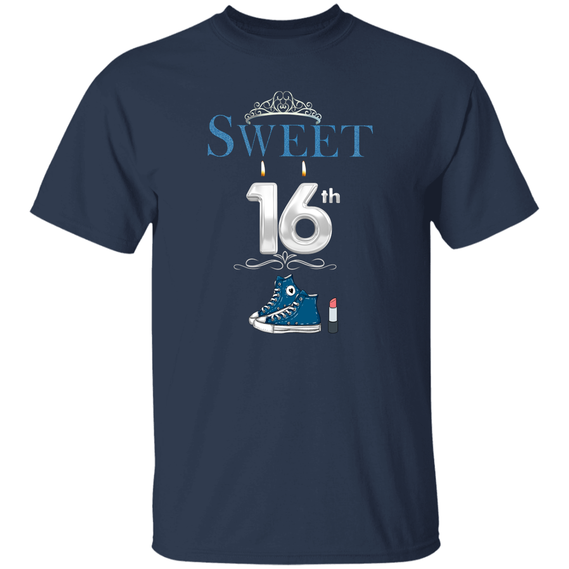 Sweet 16 Blue Sneakers T-Shirt