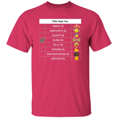 Sixteen Chart Sleek T-Shirt