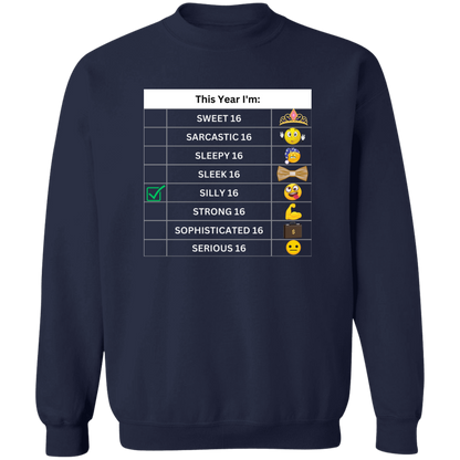 Sixteen Chart Silly Pullover Sweatshirt