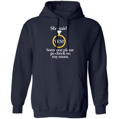 yes check on mom black Hoodie