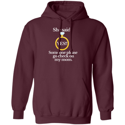 yes check on mom black Hoodie