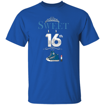 Sweet 16 Blue Sneakers T-Shirt