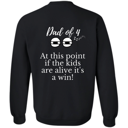 dad of 4 G180 Crewneck Pullover Sweatshirt