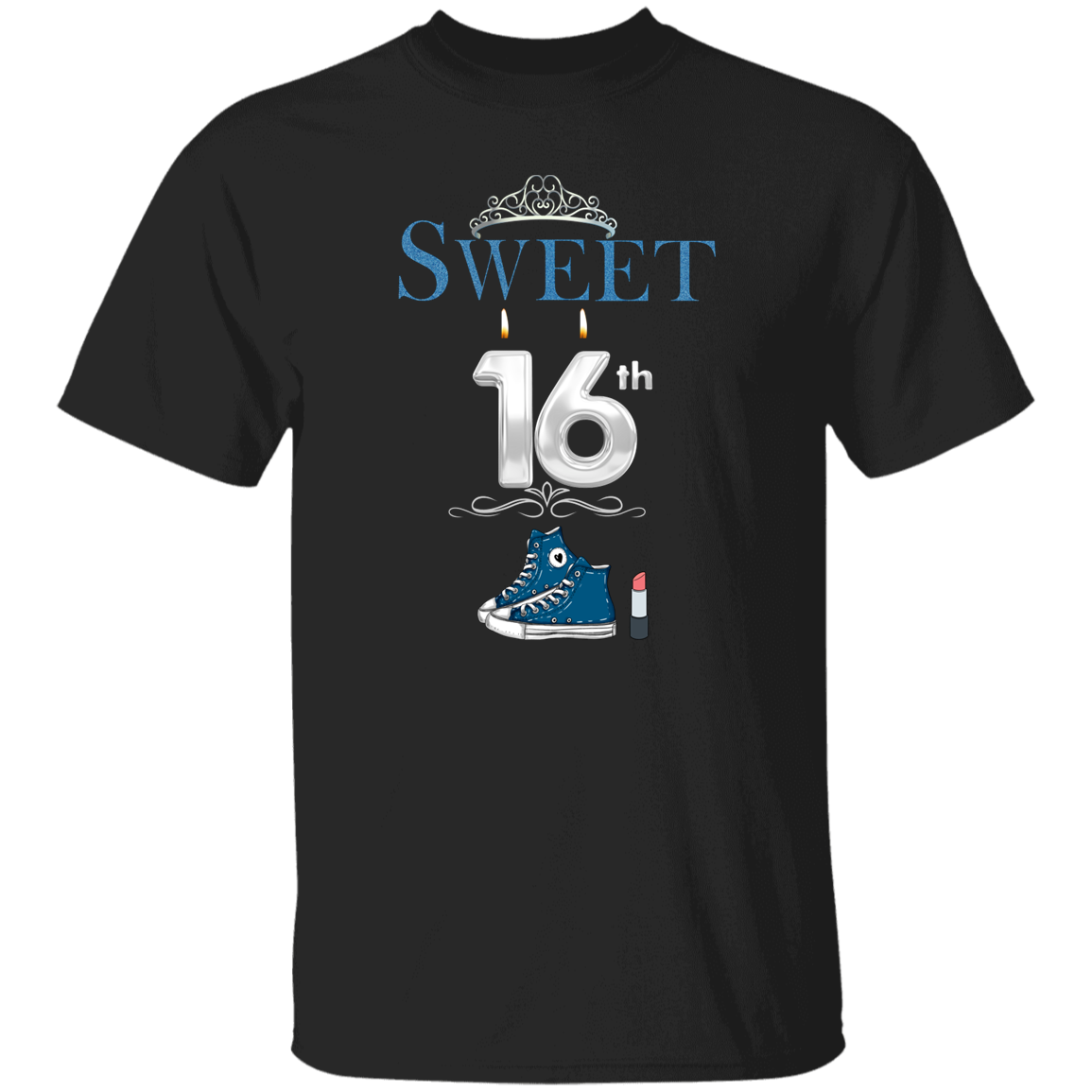 Sweet 16 Blue Sneakers T-Shirt