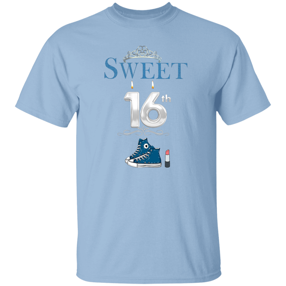 Sweet 16 Blue Sneakers T-Shirt