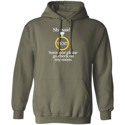 yes check on mom black Hoodie