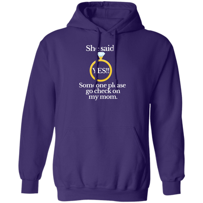 yes check on mom black Hoodie