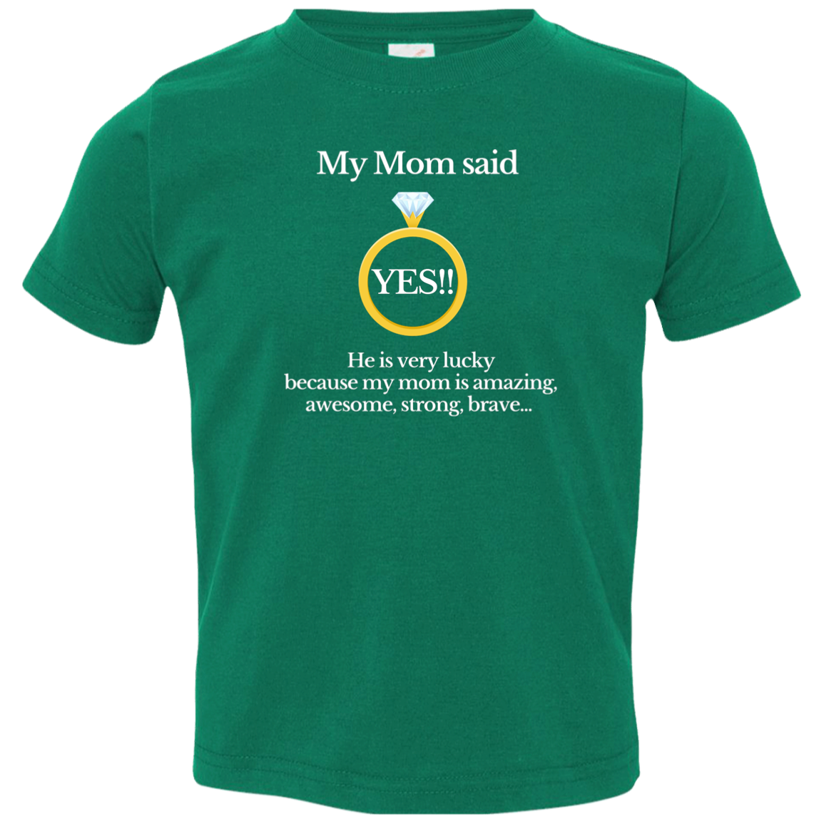 yes mom children black Toddler Jersey T-Shirt
