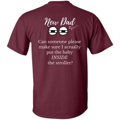 new dad baby in stroller T-Shirt
